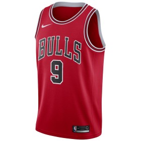 Muške NBA Dres Chicago Bulls Nikola Vucevic 9 Nike 2022-23 Icon Edition Crvena Swingman